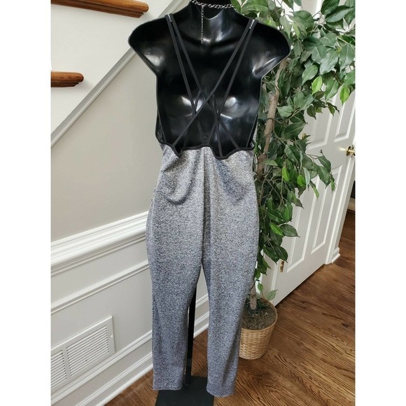 Gray Polyester Blend ScoopNeck Sleeveless jumpsuit - Picture 5 of 15